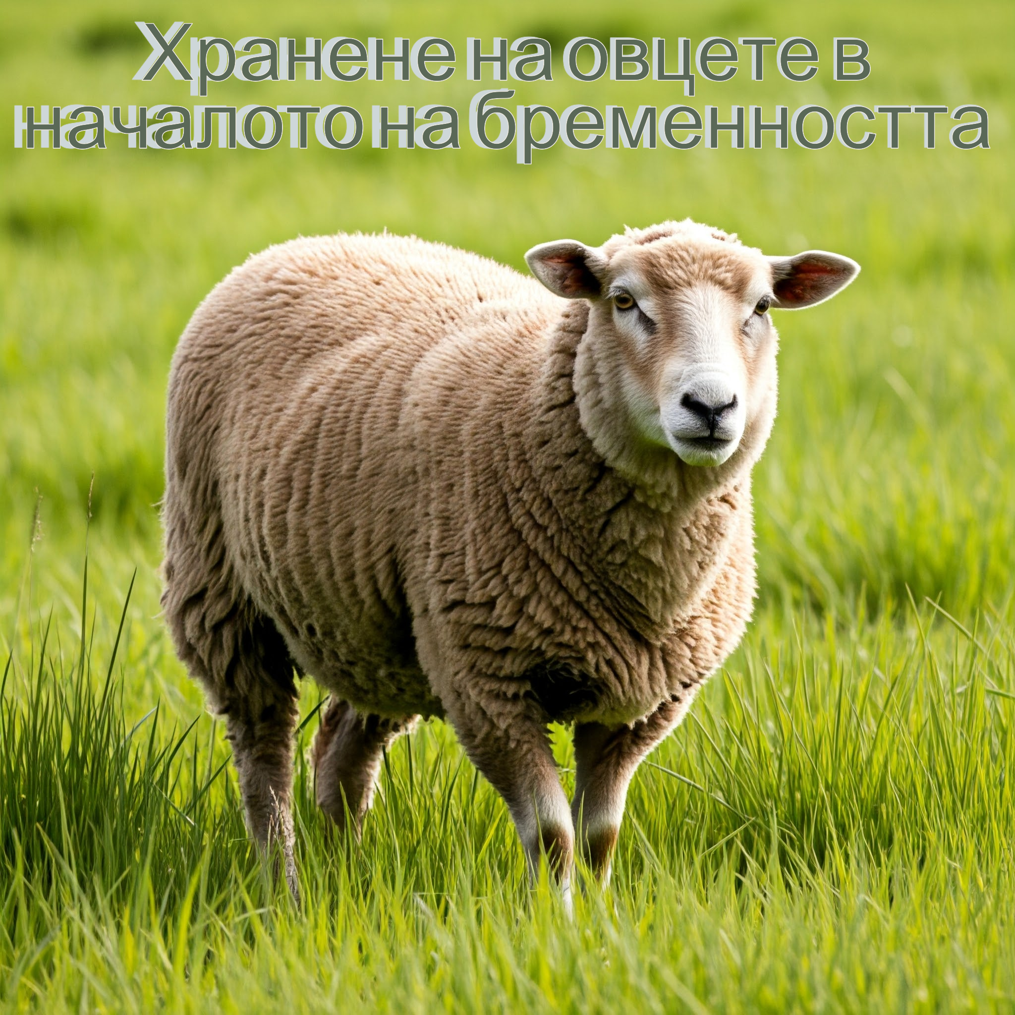 Хранене на овцете в началото на бременността