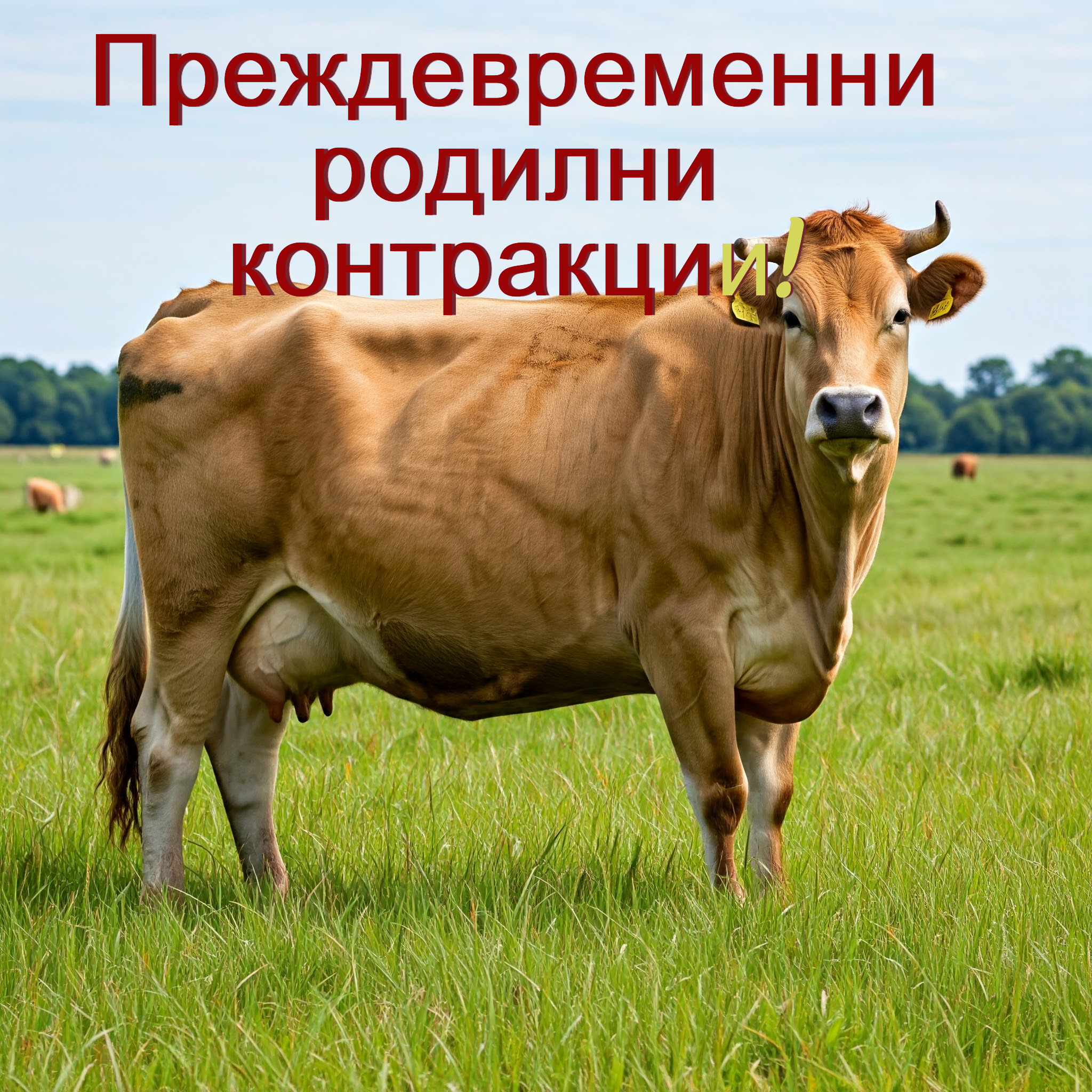 Преждевременни родилни напъни при кравата