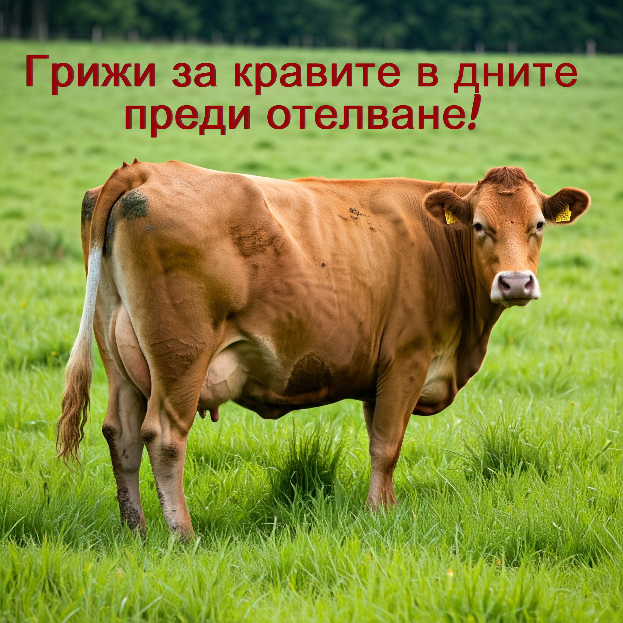 Какви грижи се оказват за кравите през последната фаза на бременността