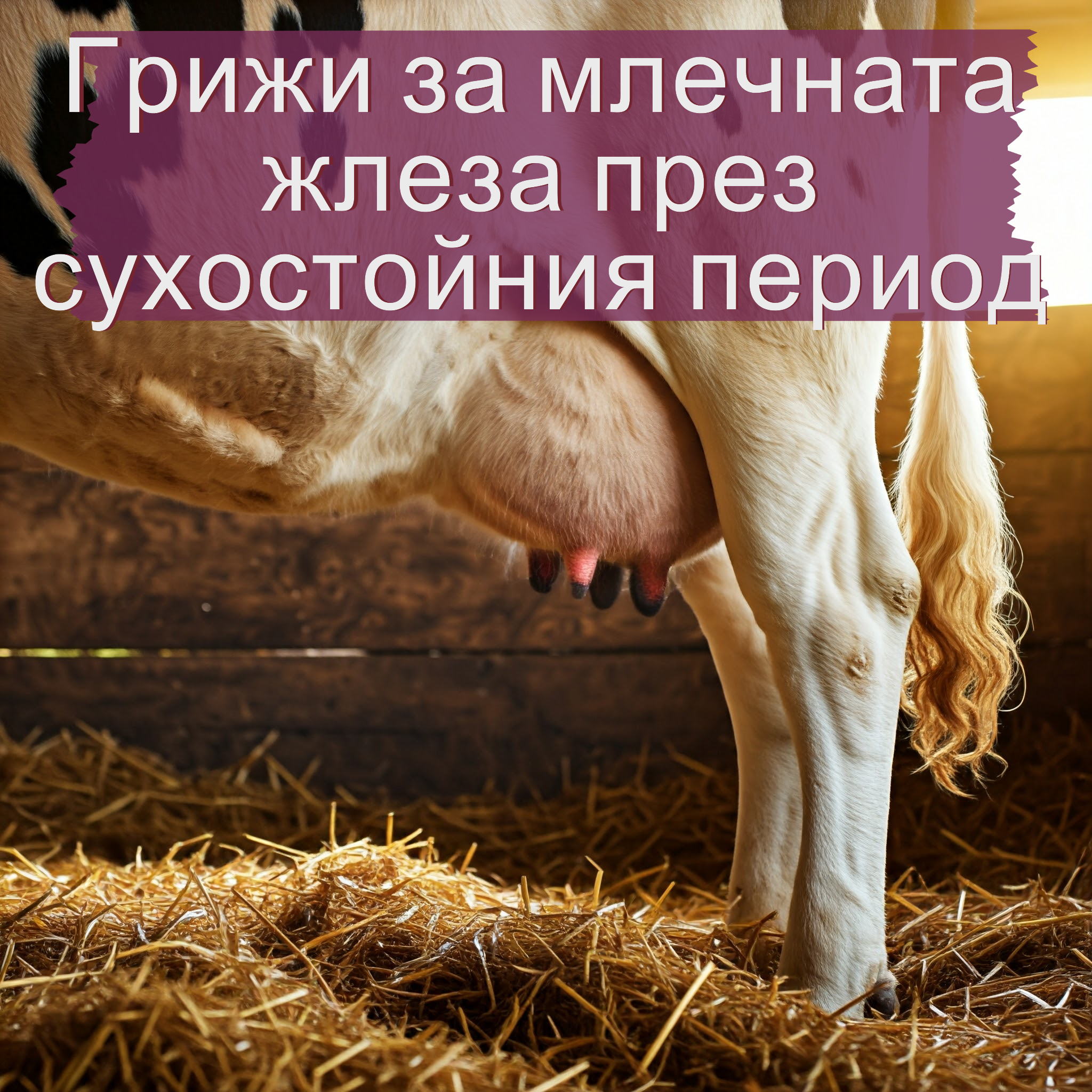 Грижи за млечната жлеза през сухостойния период