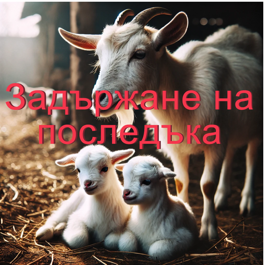 Следродилно задържане на плацентата (последъка) при овцата и козата
