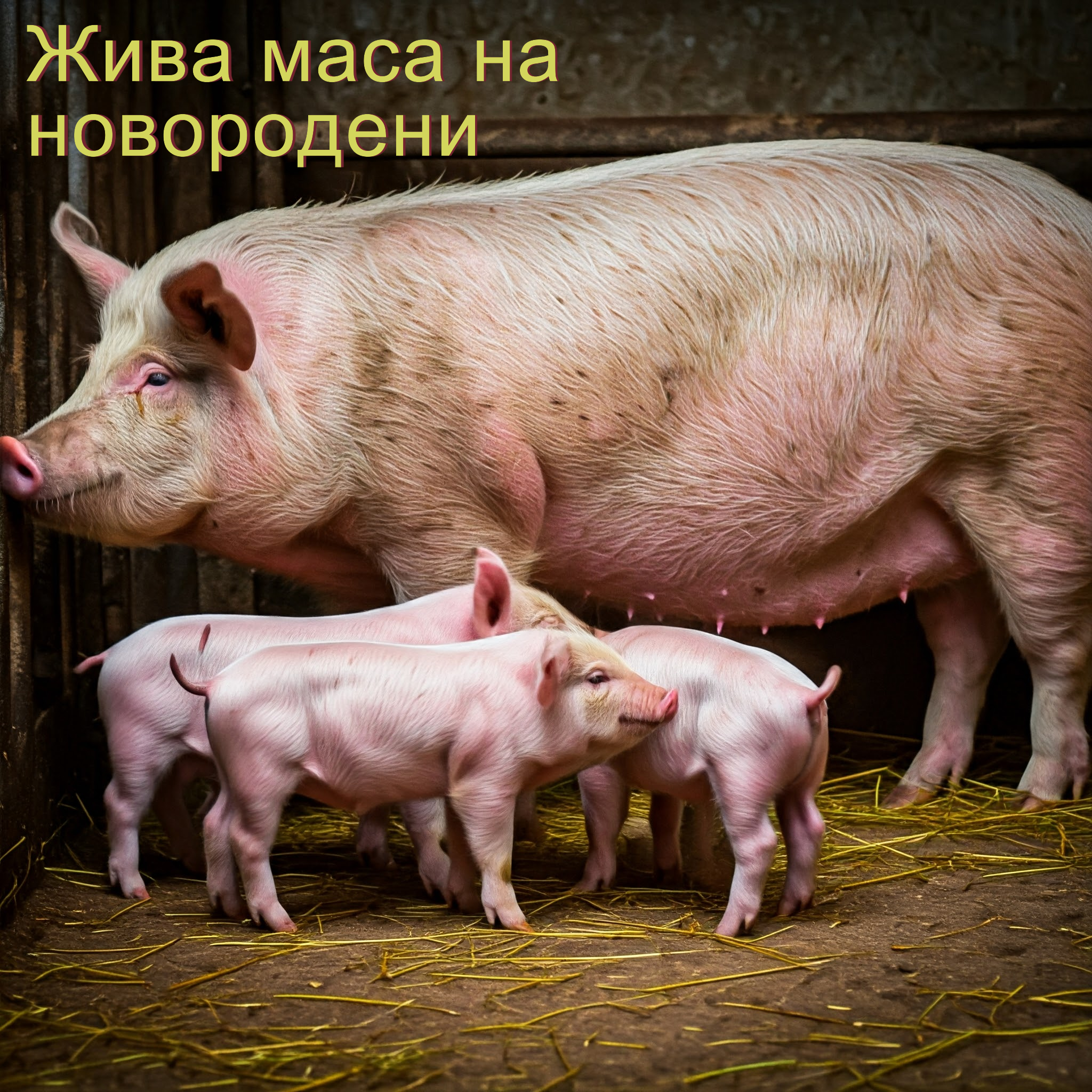За живата маса на новородените животни
