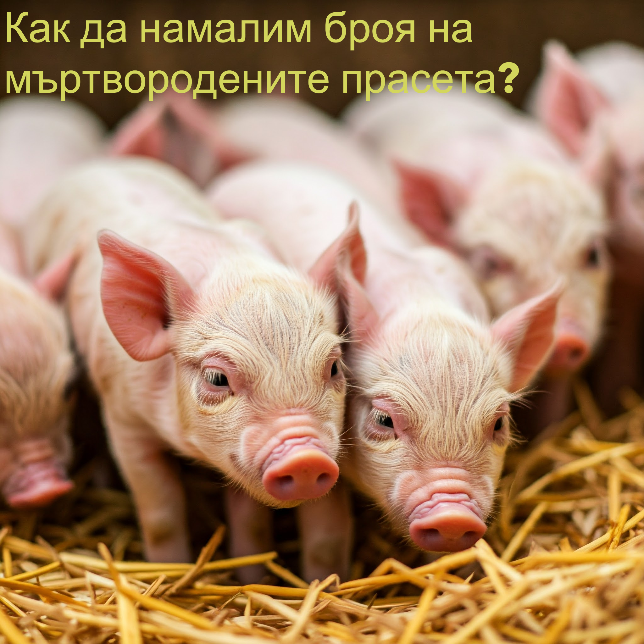 Как да намалим броя на мъртвородените прасета?