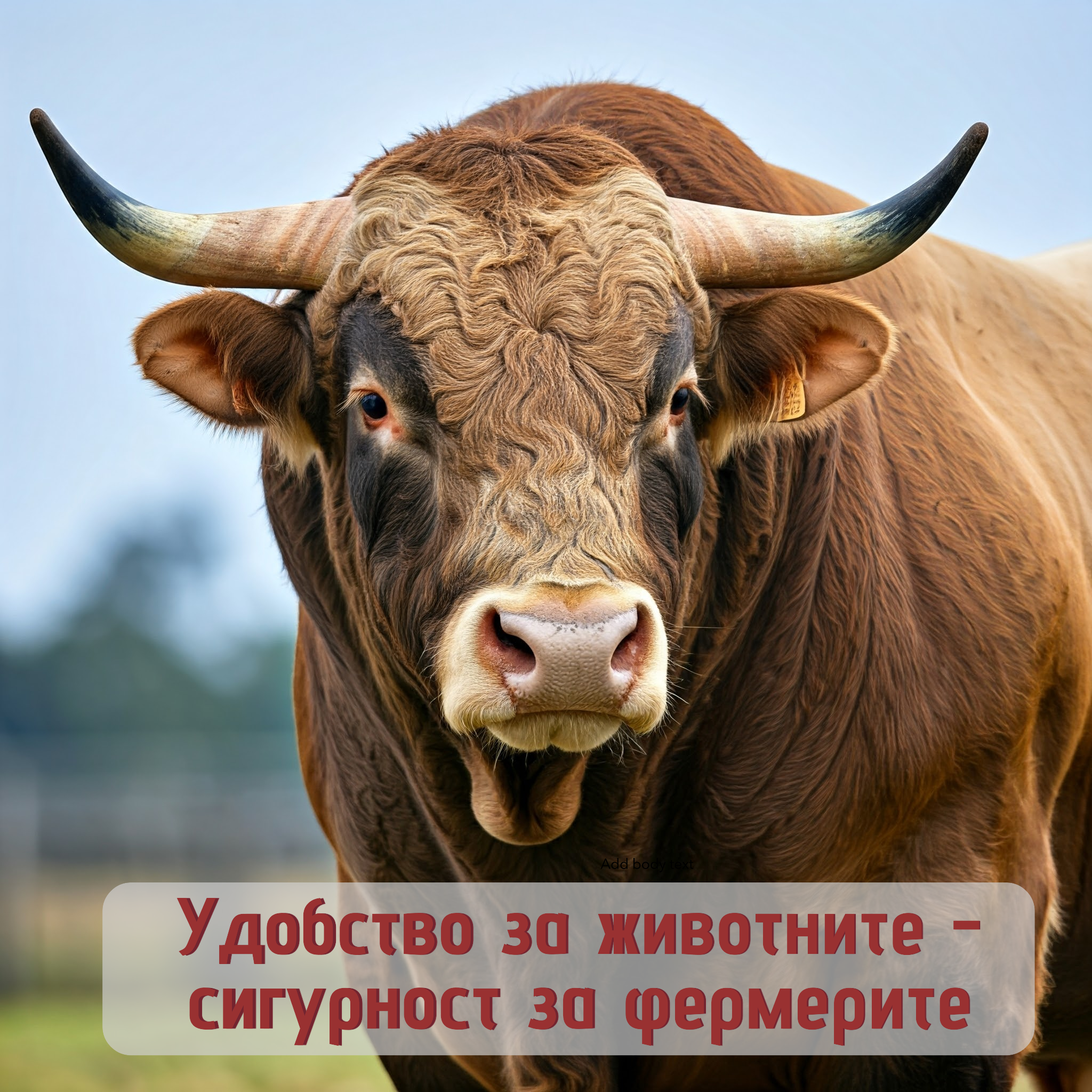 УДОБСТВО ЗА ЖИВОТНИТЕ – СИГУРНОСТ ЗА ФЕРМЕРИТЕ