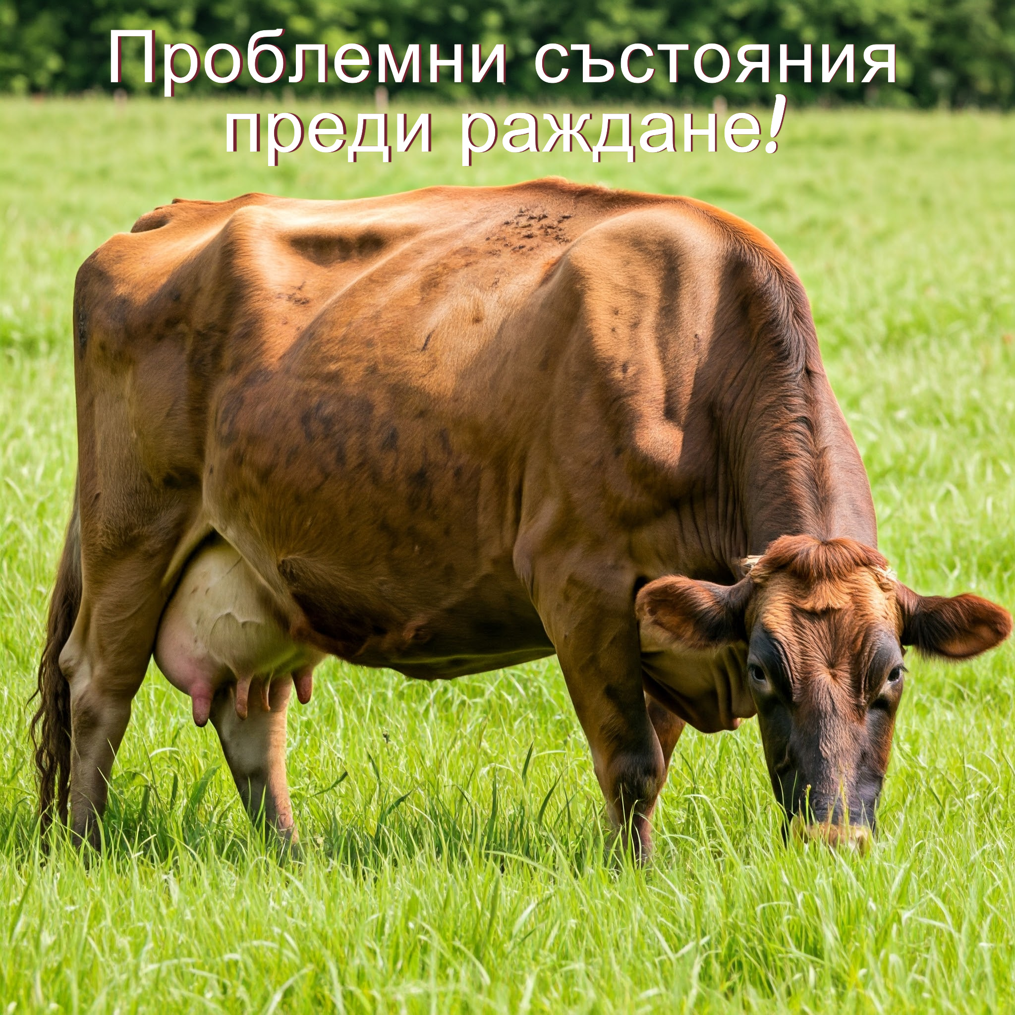 Относно някои проблемни състояния при кравите непосредствено преди отелване