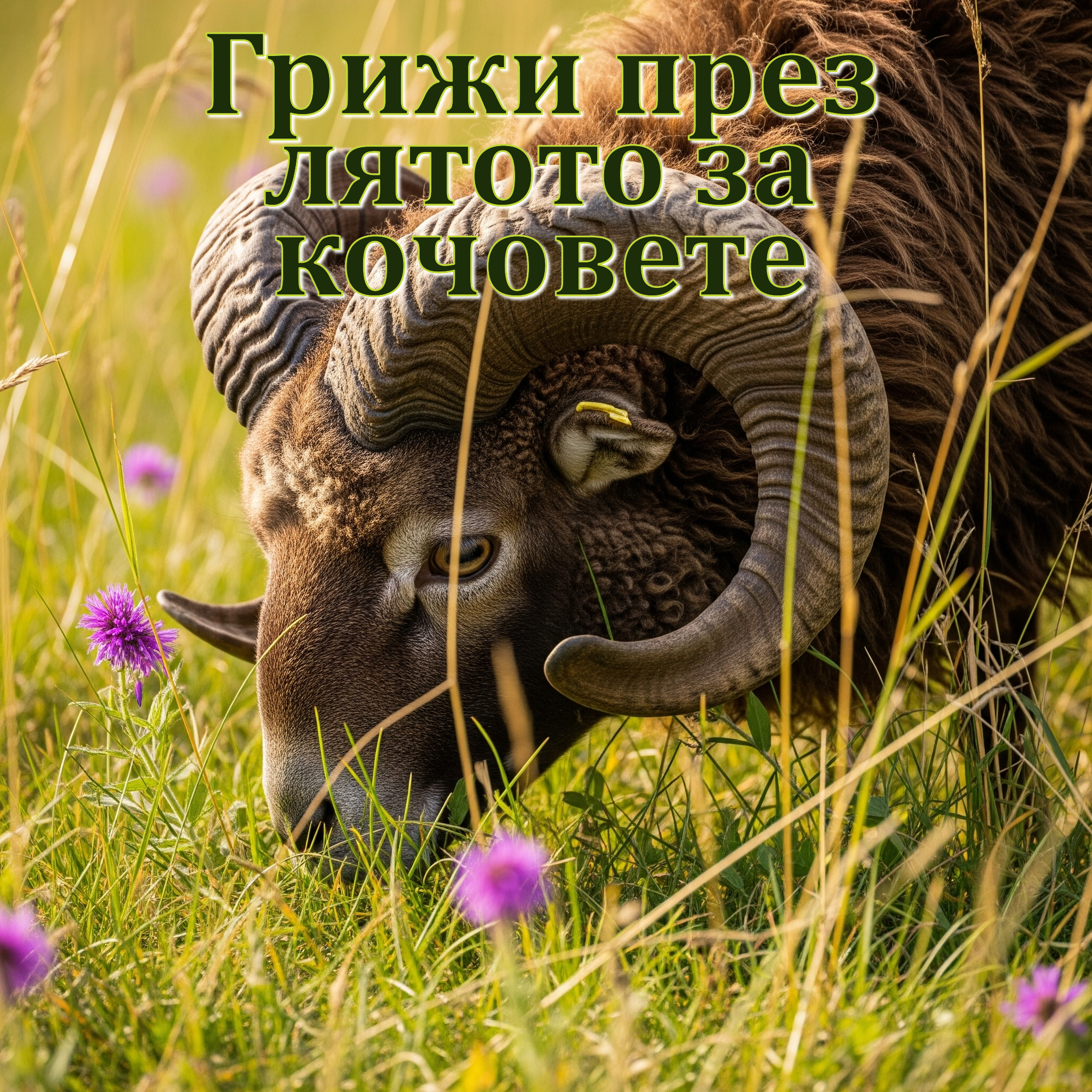 Грижи за кочовете през лятото