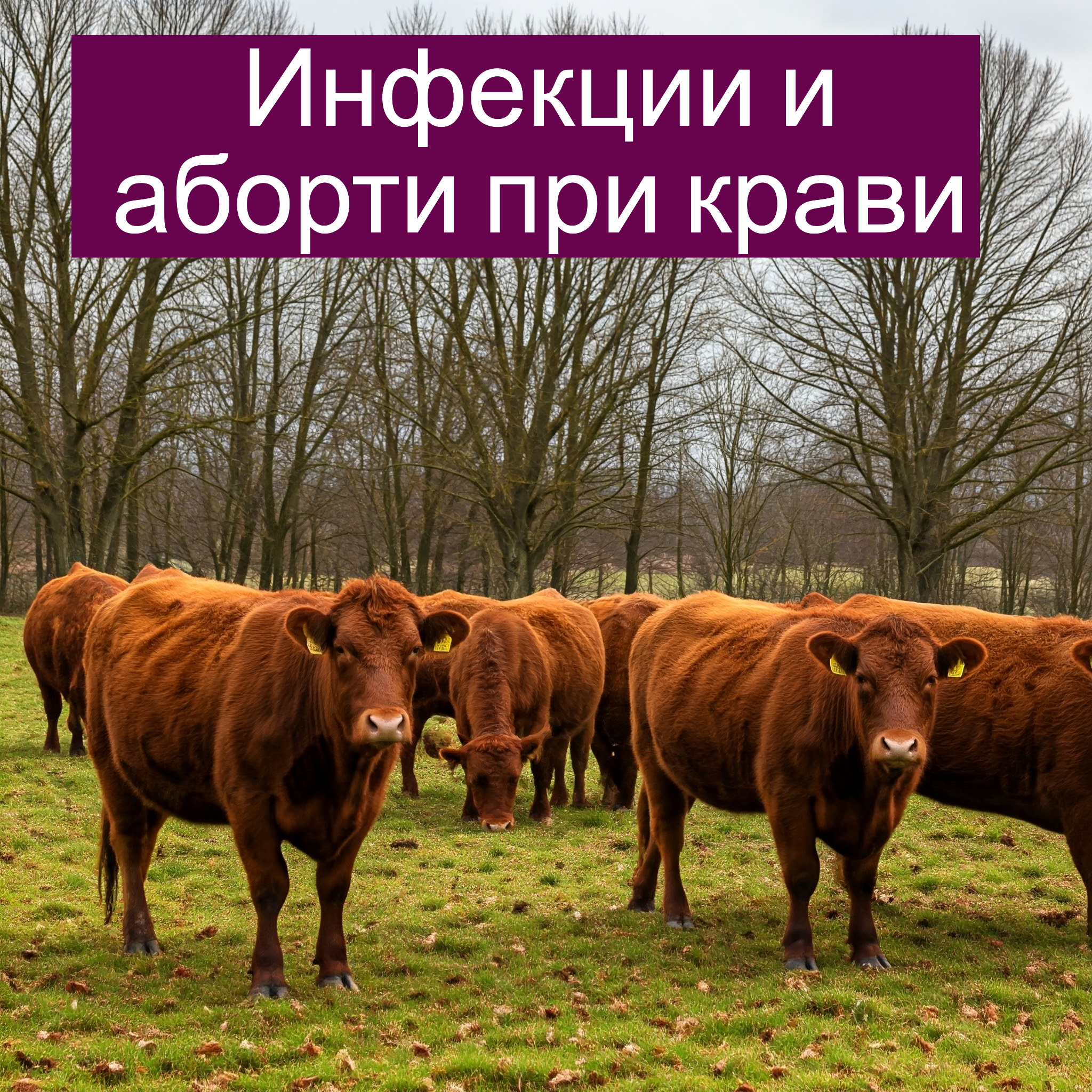 Абортите при кравите често се причиняват от инфекциозни агенти
