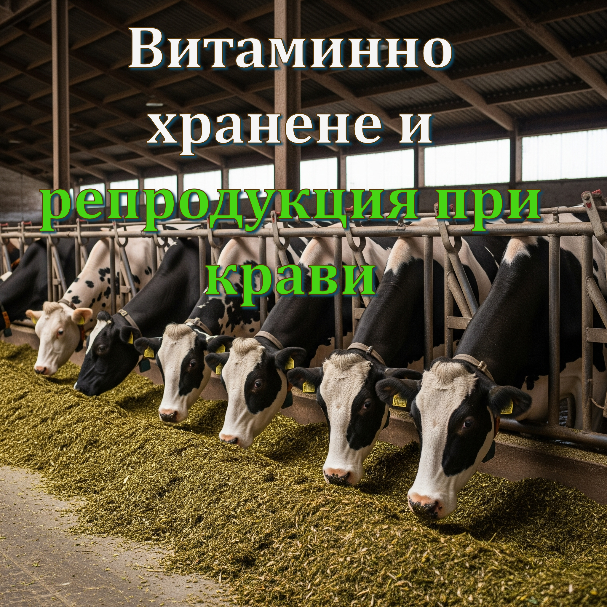 Влияние на витаминното и минералното съдържание на фуражите върху репродуктивните показатели при кравите