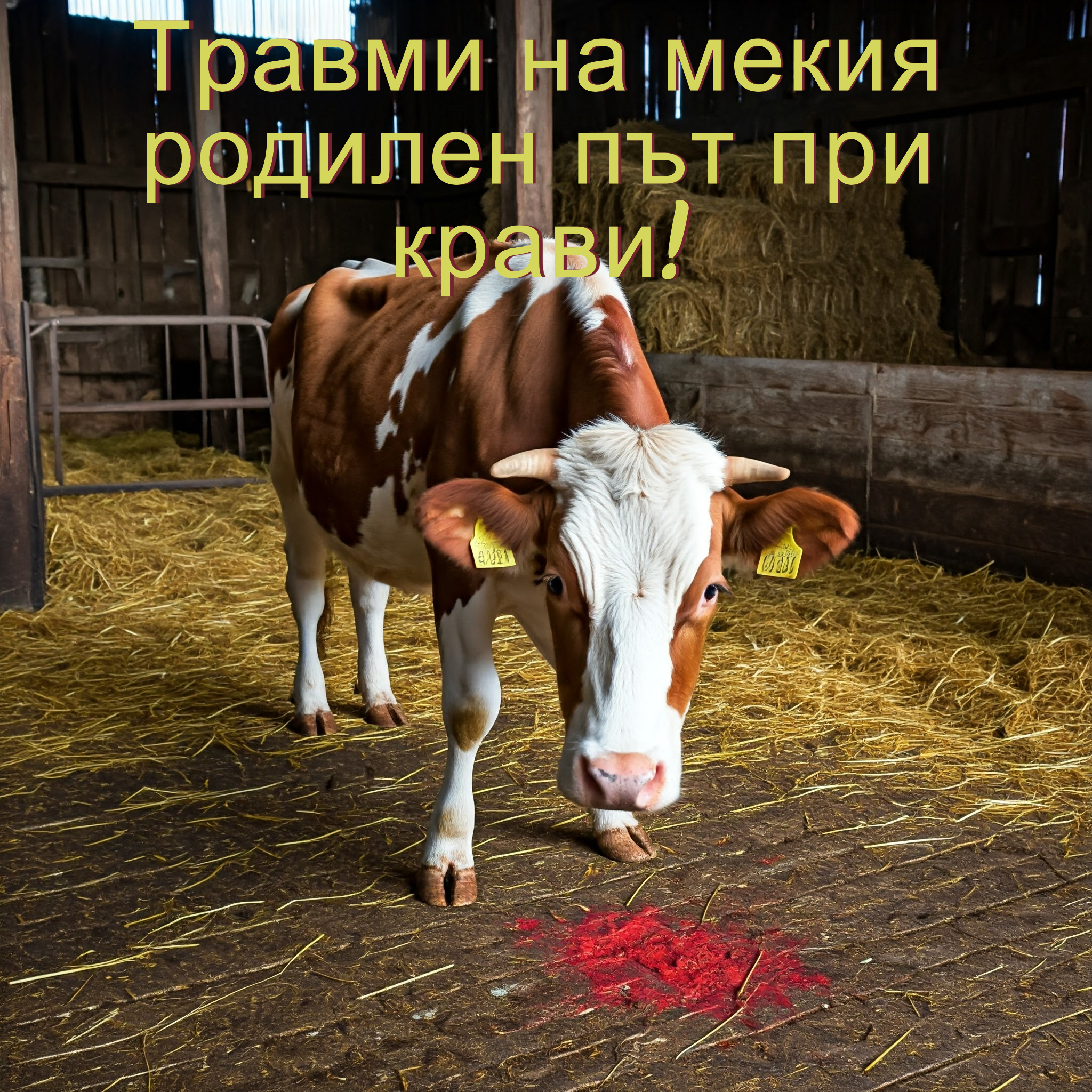 Травми на мекия родилен път при кравите