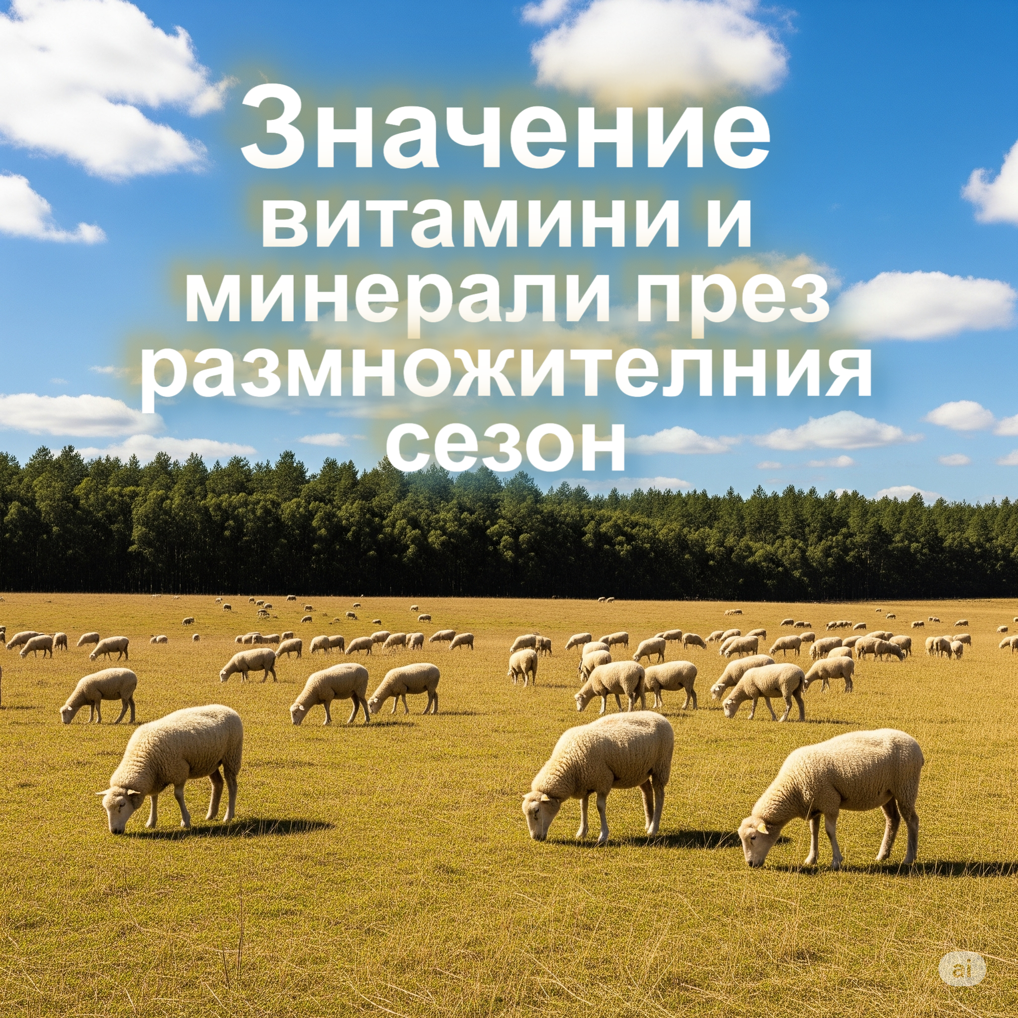 Значение на витамините и готварсаката сол за овцете през размножителния сезон