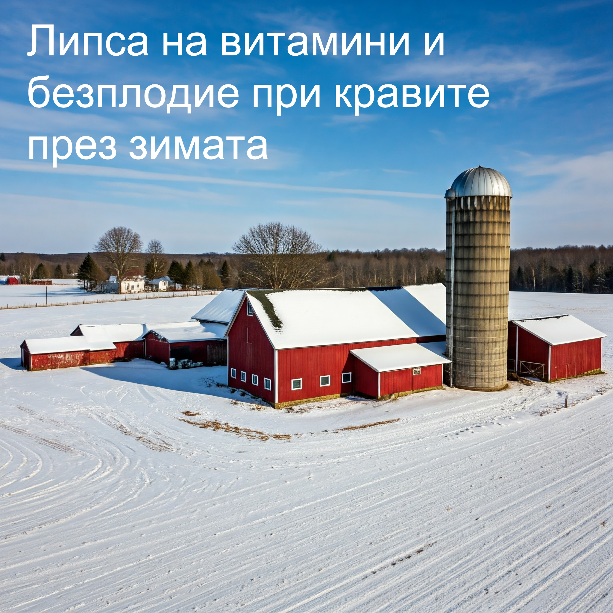 Недостигът на бета-каротин и витамин а във фуражите през зимата и ранно напролет води до безплодие при кравите