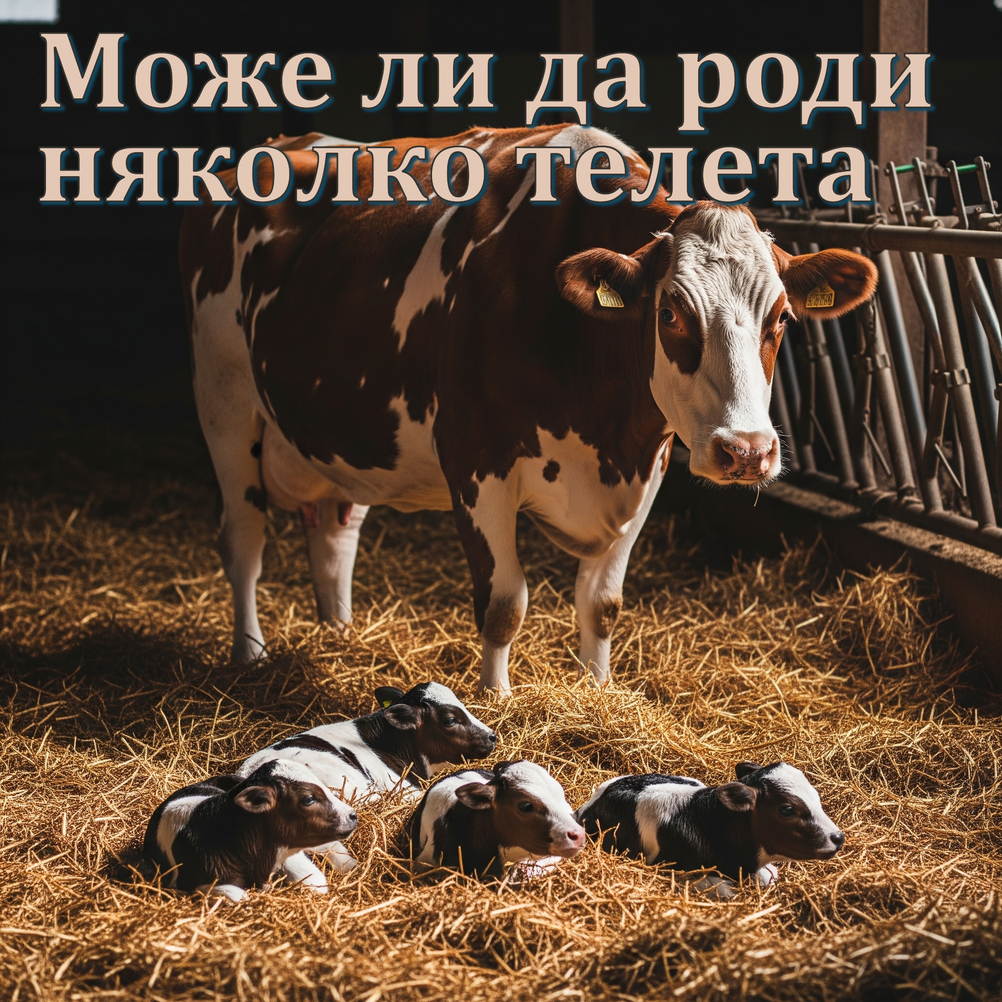 Кога една крава може да роди четири дори шест телета?