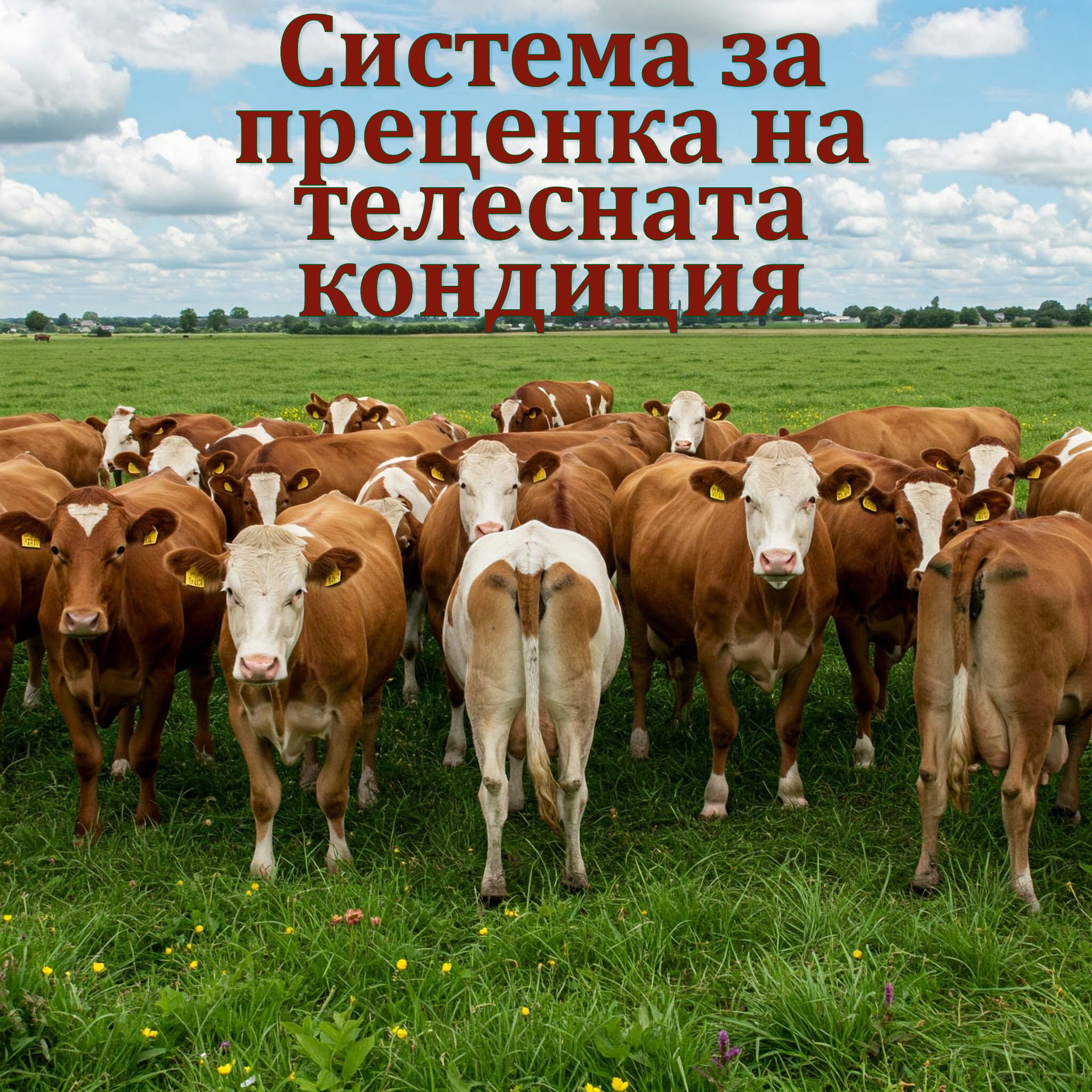 Система за преценка на телесната кондиция при млечните крави