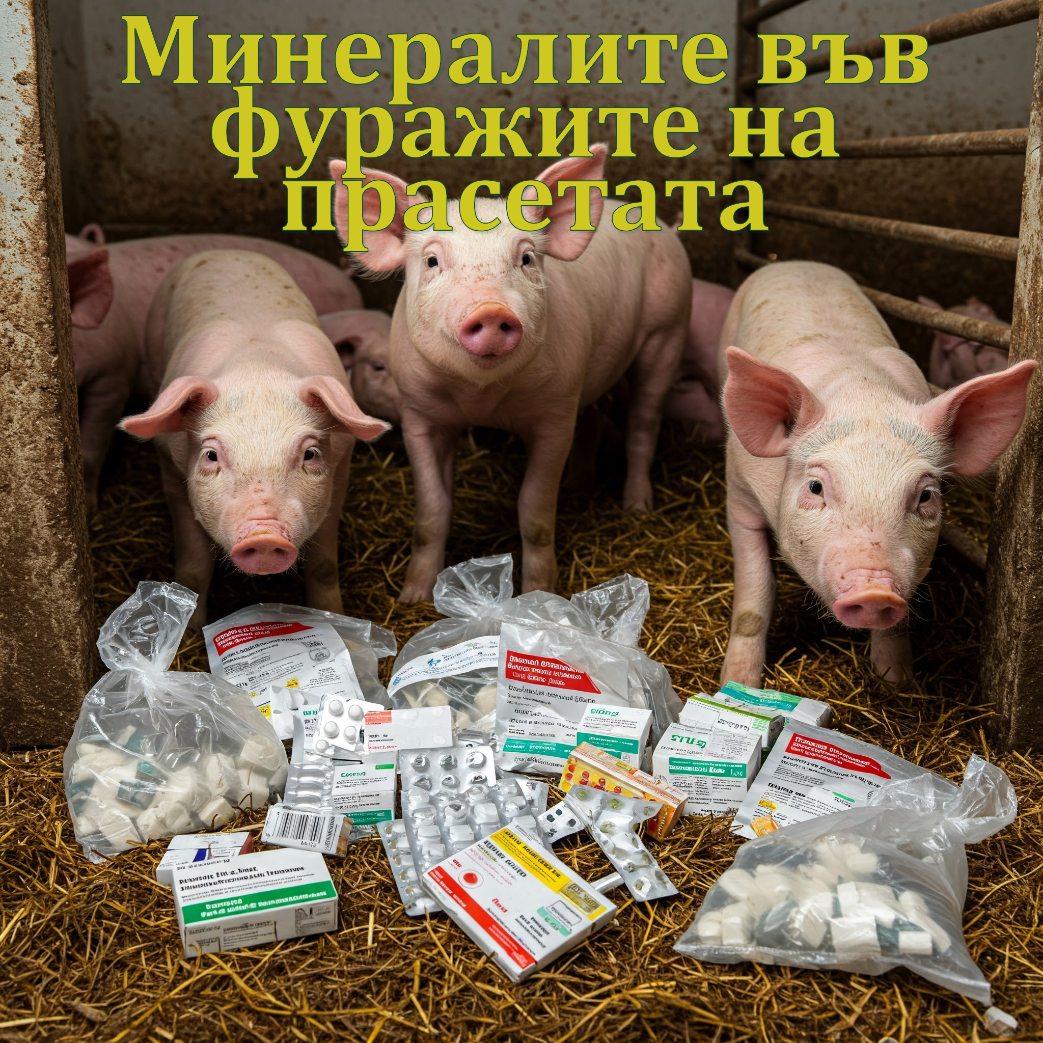 Биологично значение на минералите във фуражите на свинете